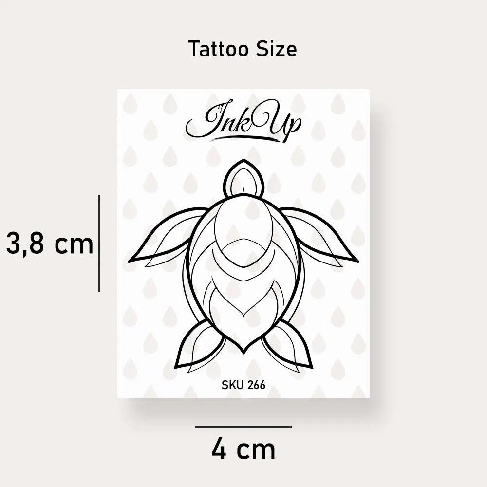 Temporäres Tattoo Schildkröte von Etsy - InkUpTattoo
