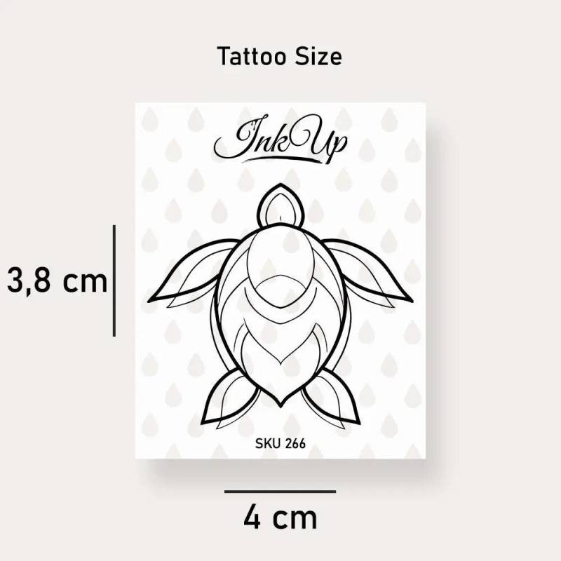 Temporäres Tattoo Schildkröte Temporäres Tattoo Schildkröte von Etsy - InkUpTattoo