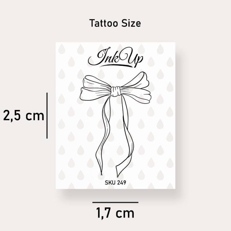 Temporäres Tattoo Schleife Temporäres Tattoo Schleife von Etsy - InkUpTattoo