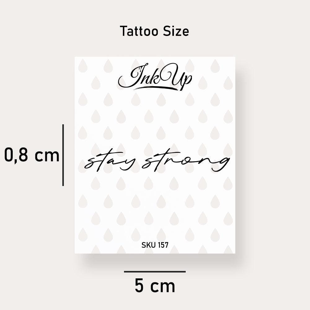 Temporäres Tattoo Stay Strong Temporäres Tattoo Stay Strong von Etsy - InkUpTattoo