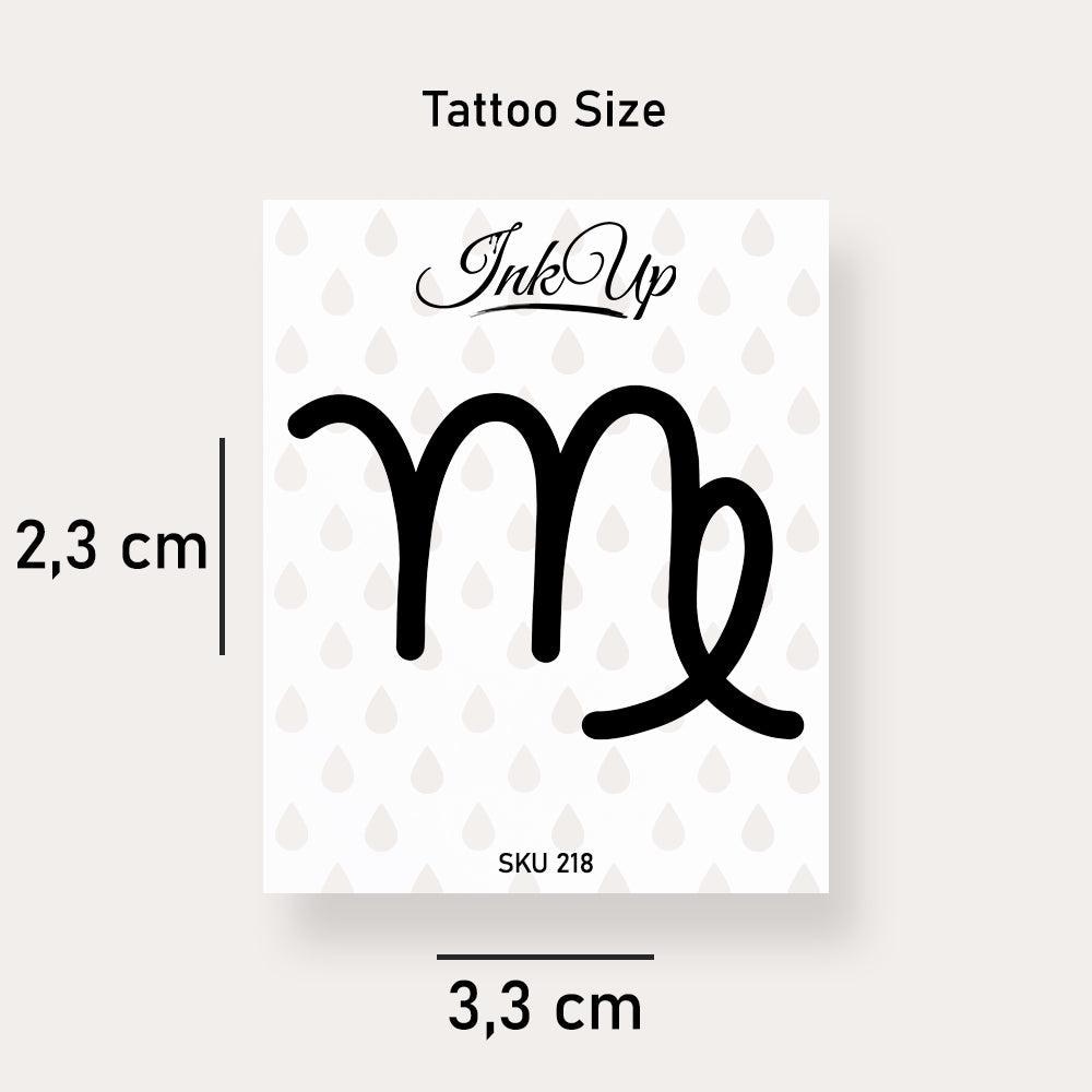 Temporäres Tattoo Sternzeichen Jungfrau Temporäres Tattoo Sternzeichen Jungfrau von Etsy - InkUpTattoo