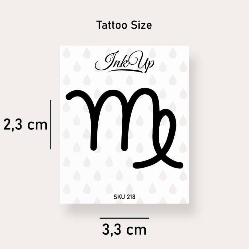 Temporäres Tattoo Sternzeichen Jungfrau Temporäres Tattoo Sternzeichen Jungfrau von Etsy - InkUpTattoo