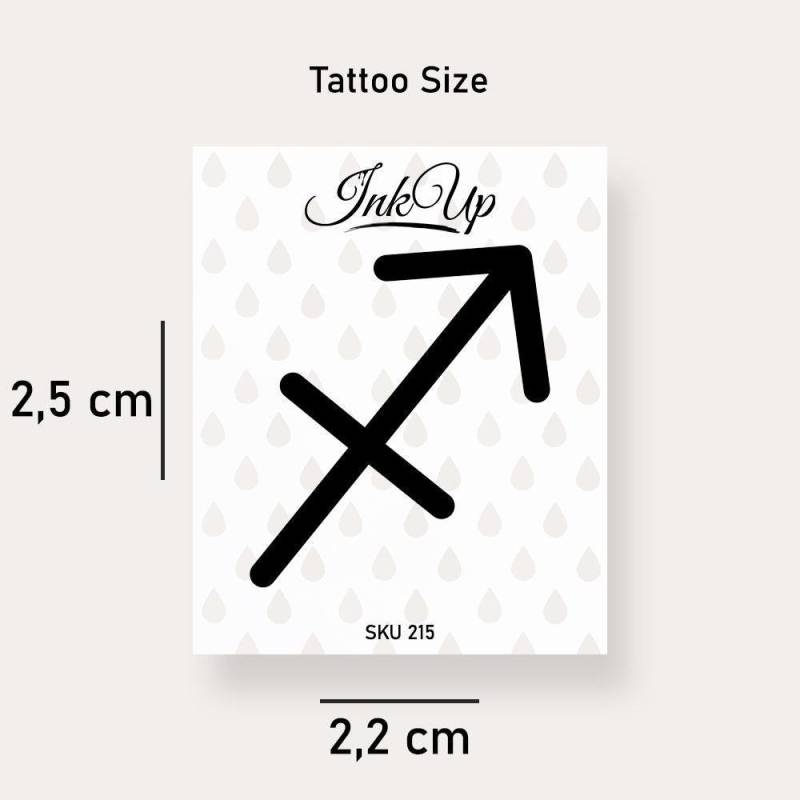 Temporäres Tattoo Sternzeichen Schütze Temporäres Tattoo Sternzeichen Schütze von Etsy - InkUpTattoo