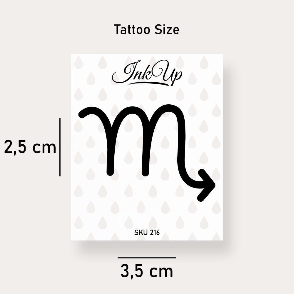Temporäres Tattoo Sternzeichen Skorpion Temporäres Tattoo Sternzeichen Skorpion von Etsy - InkUpTattoo