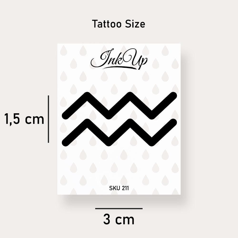 Temporäres Tattoo Sternzeichen Wassermann Temporäres Tattoo Sternzeichen Wassermann von Etsy - InkUpTattoo
