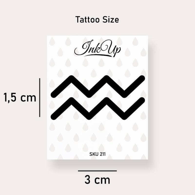Temporäres Tattoo Sternzeichen Wassermann Temporäres Tattoo Sternzeichen Wassermann von Etsy - InkUpTattoo