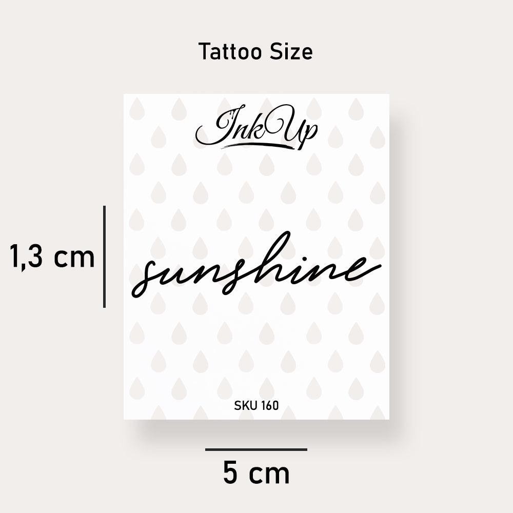 Temporäres Tattoo Sunshine Temporäres Tattoo Sunshine von Etsy - InkUpTattoo