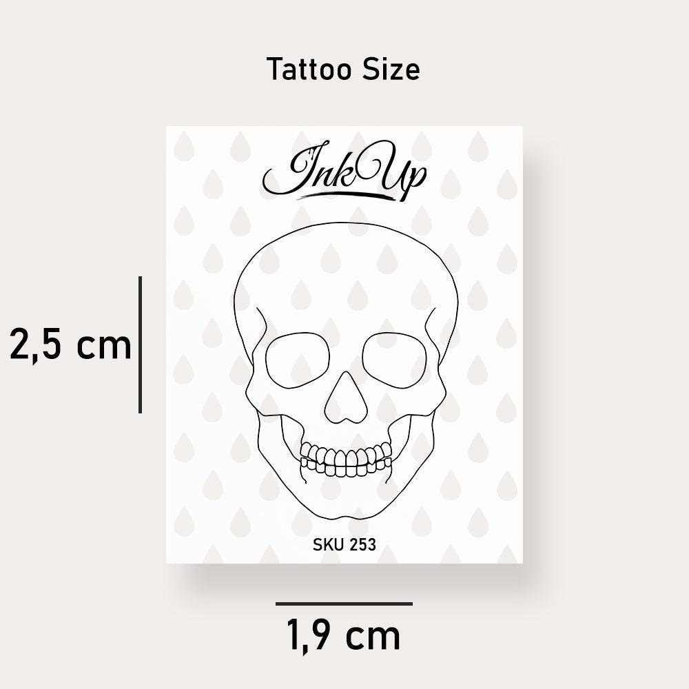 Temporäres Tattoo Totenkopf Temporäres Tattoo Totenkopf von Etsy - InkUpTattoo