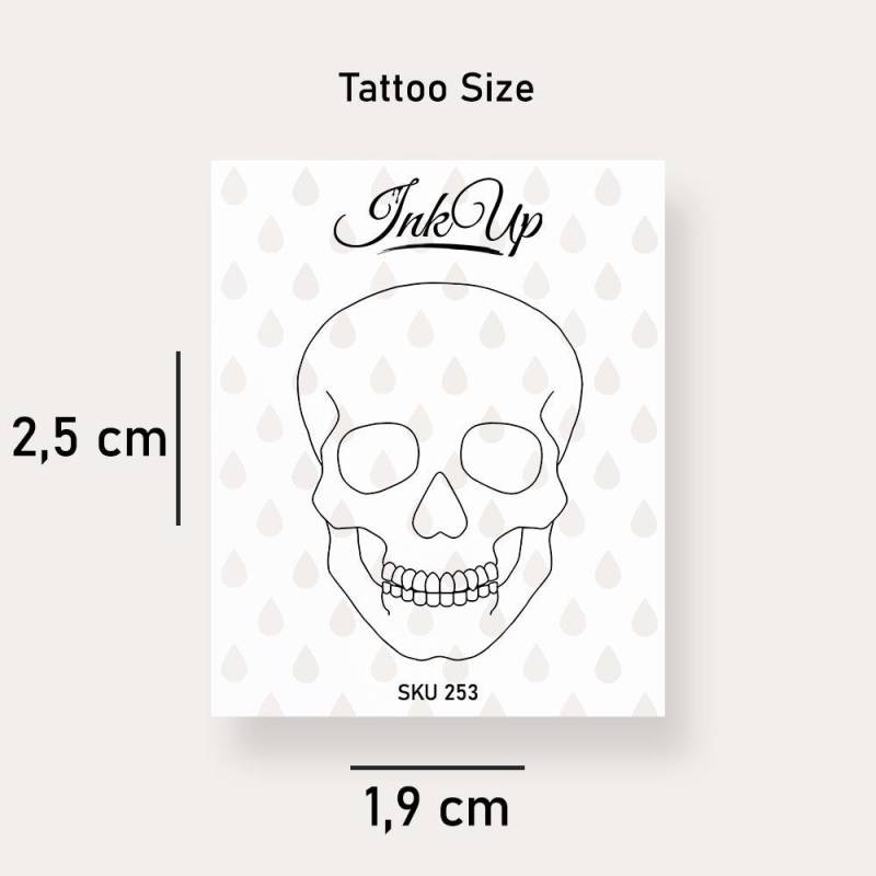 Temporäres Tattoo Totenkopf Temporäres Tattoo Totenkopf von Etsy - InkUpTattoo