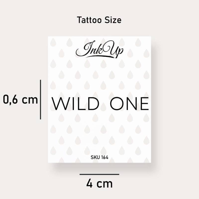 Temporäres Tattoo Wild One Temporäres Tattoo Wild One von Etsy - InkUpTattoo