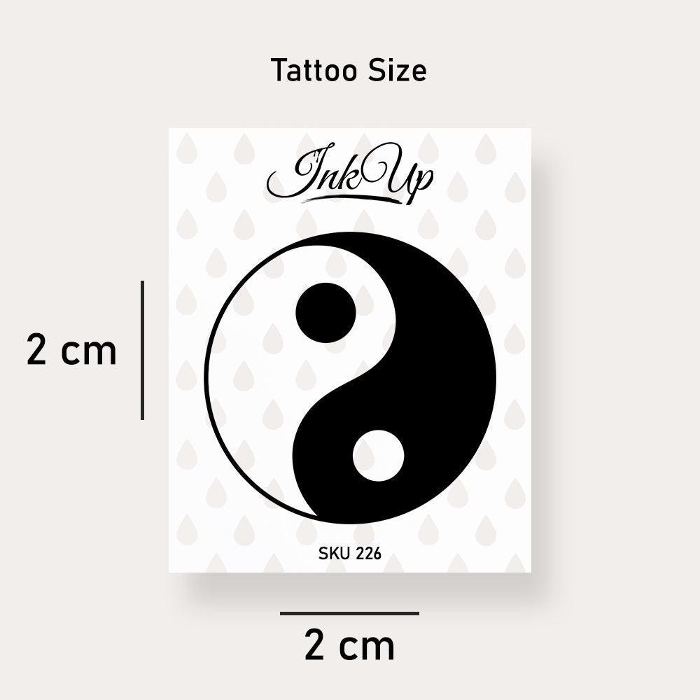 Temporäres Tattoo Yin Yang Temporäres Tattoo Yin Yang von Etsy - InkUpTattoo