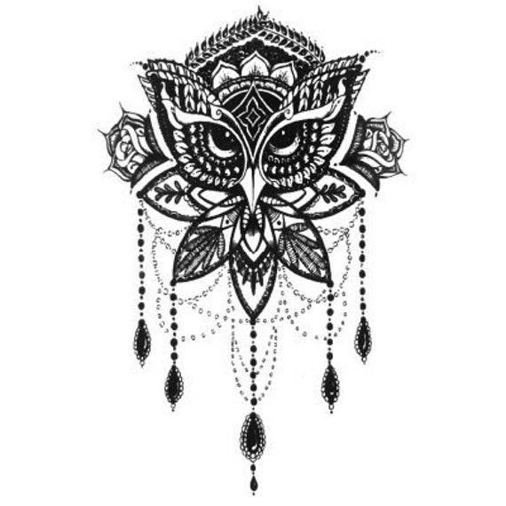 Vintage Elegante Eule Temporäres Tattoo 17 X 11 cm - Body Art Schmuck Schneller Versand Vintage Elegante Eule Temporäres Tattoo 17 X 11 cm - Body Art Schmuck Schneller Versand von Etsy - Inkweartattoos