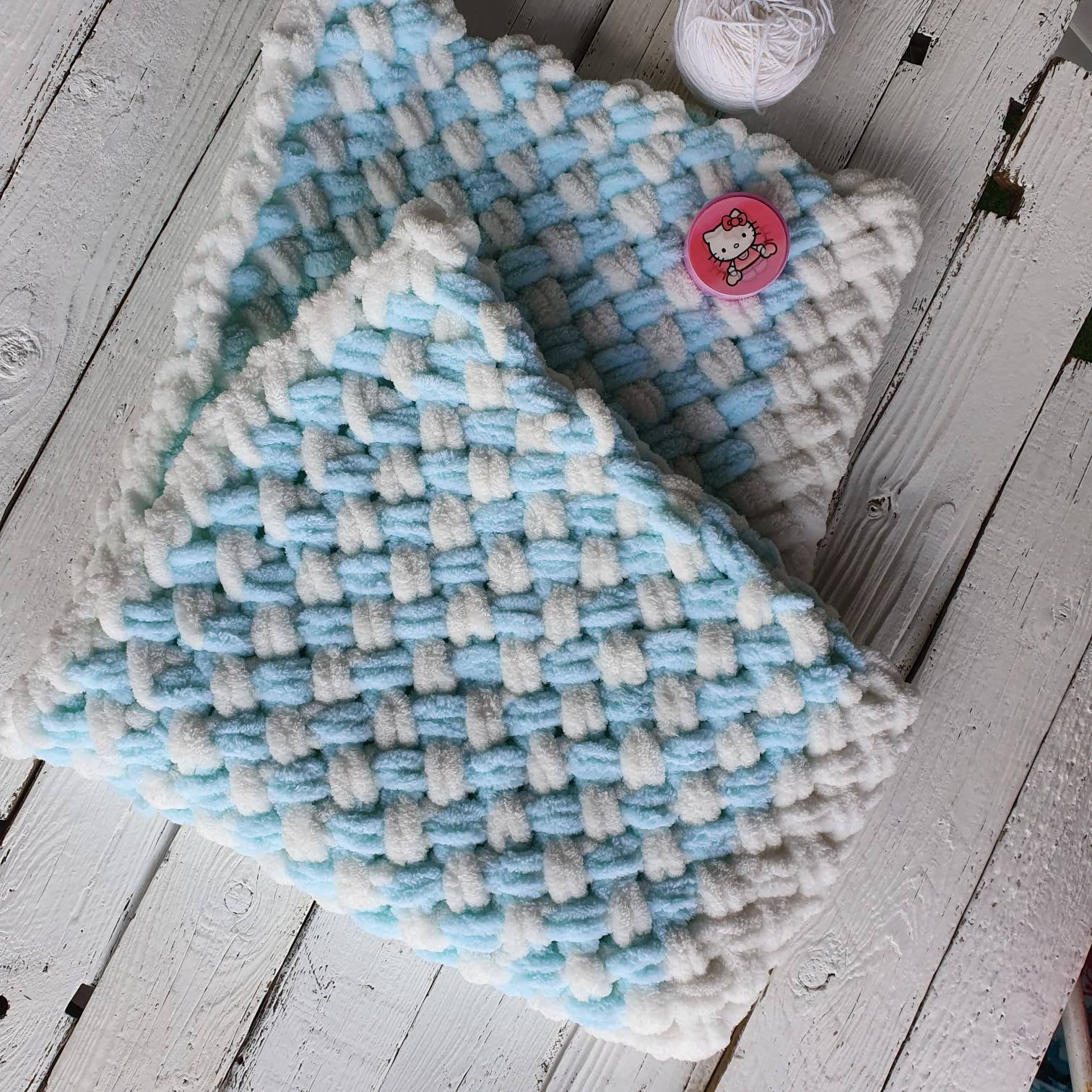 Babydecke Blau | Kuschelweiche Bettdecke Handgemacht & Warm von Etsy - IrinasMiniLaden