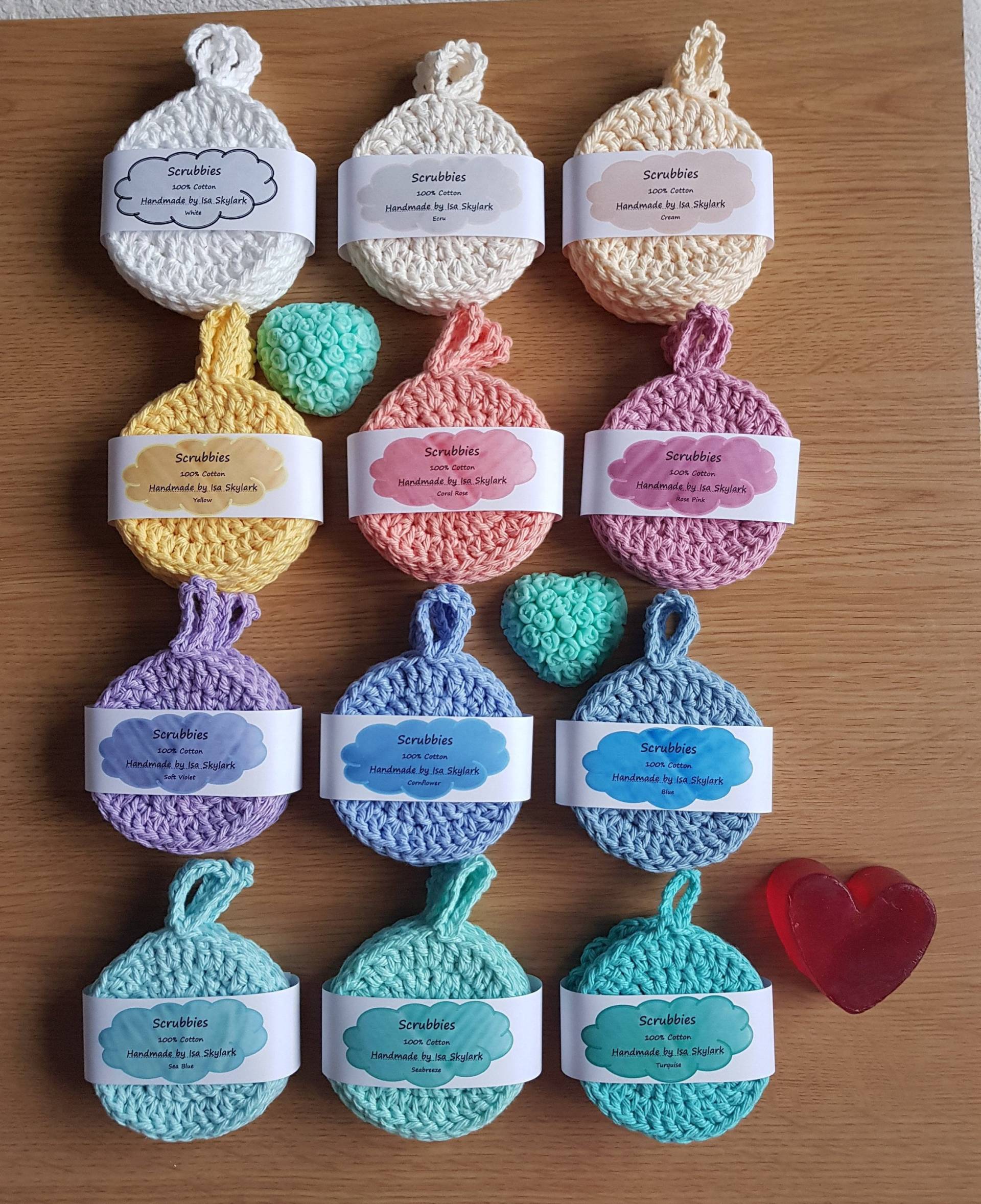 Gesichtspeelings - 100% Baumwolle, Gesichtspeelings, Gehäkelte Peelings, Schminkpads, Geschenk Für Sie, Wiederverwendbare Gesichtspads von Etsy - IsaSkylark