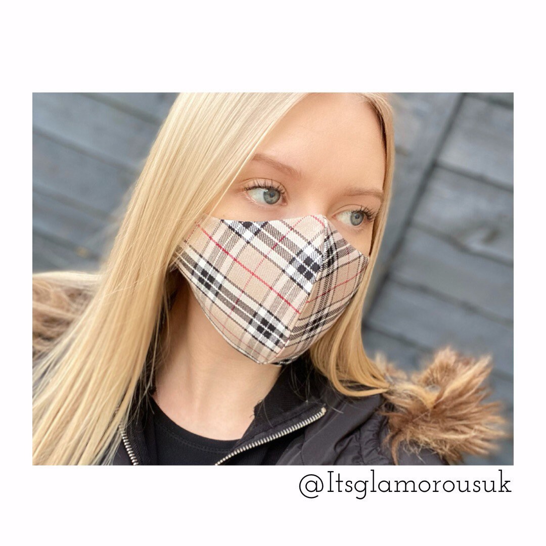 Briefkasten Geschenk - Tartan Print Handgemachte Baumwoll Gesichtsmaske Uk Made Luxusmasken Doppellagig Beige Wiederverwendbar Waschbare Maske Briefkasten Geschenk - Tartan Print Handgemachte Baumwoll Gesichtsmaske Uk Made Luxusmasken Doppellagig Beige Wiederverwendbar Waschbare Maske von Etsy - ItsGlamorousUK