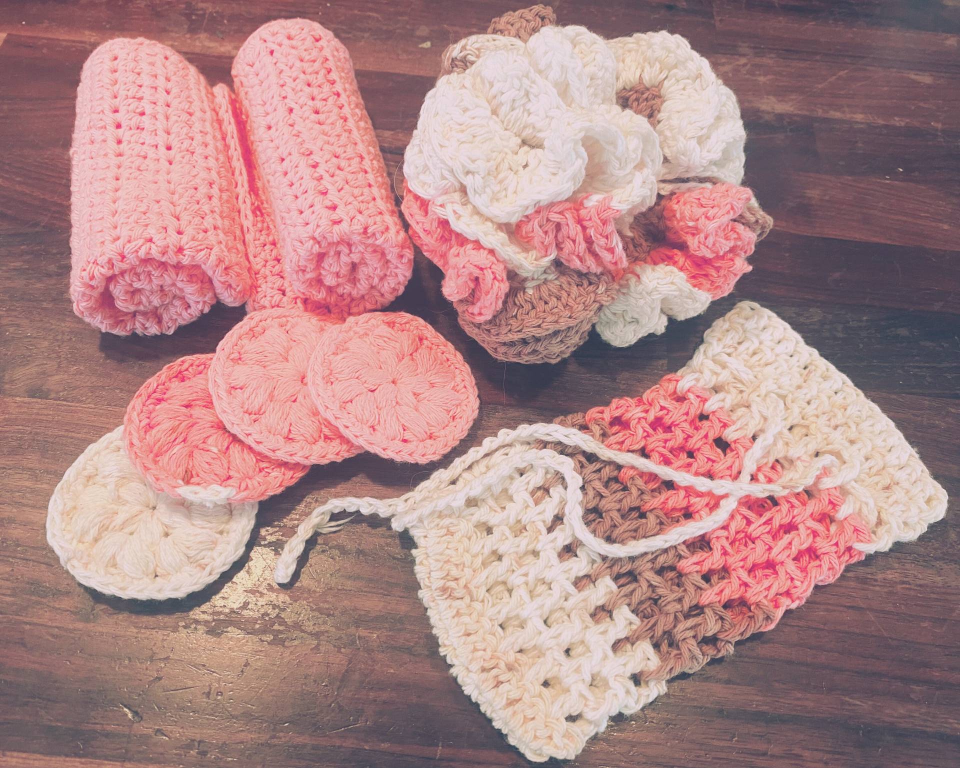 Handgemachtes Badeset Aus Baumwolle von Etsy - IvysCraftCorner