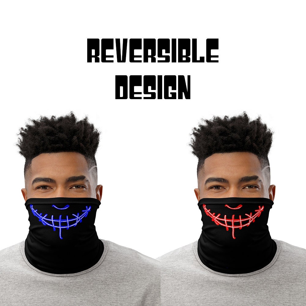 Smile Neck Gaiter - Film Inspirierte Gaiter Wende-Maske Unisex Neck Warmer Polyester Kopfband Maske Cosplay Bandana von Etsy - JBFaceMask