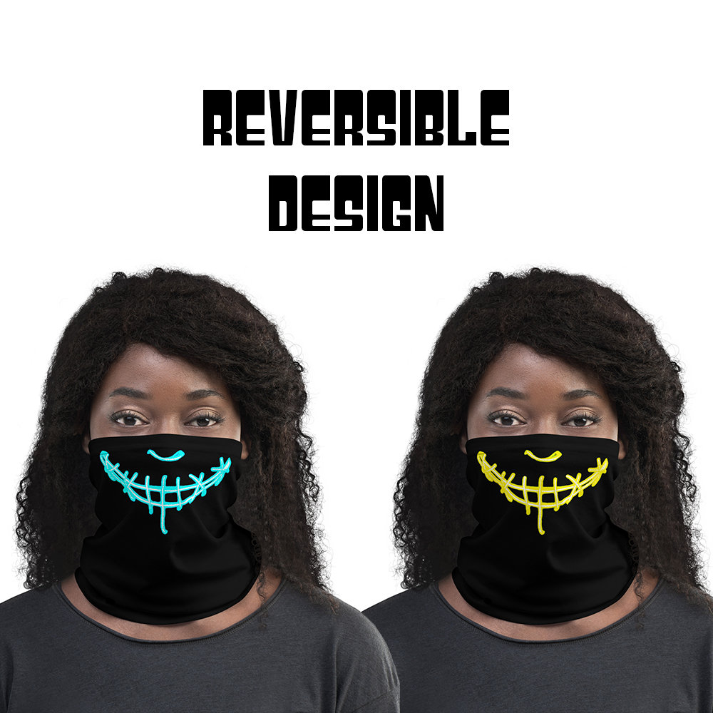 Smile Neck Gaiter - Film Inspirierte Gaiter Wendemaske Neck Warmer Polyester Kopfband Maske Cosplay Bandana von Etsy - JBFaceMask