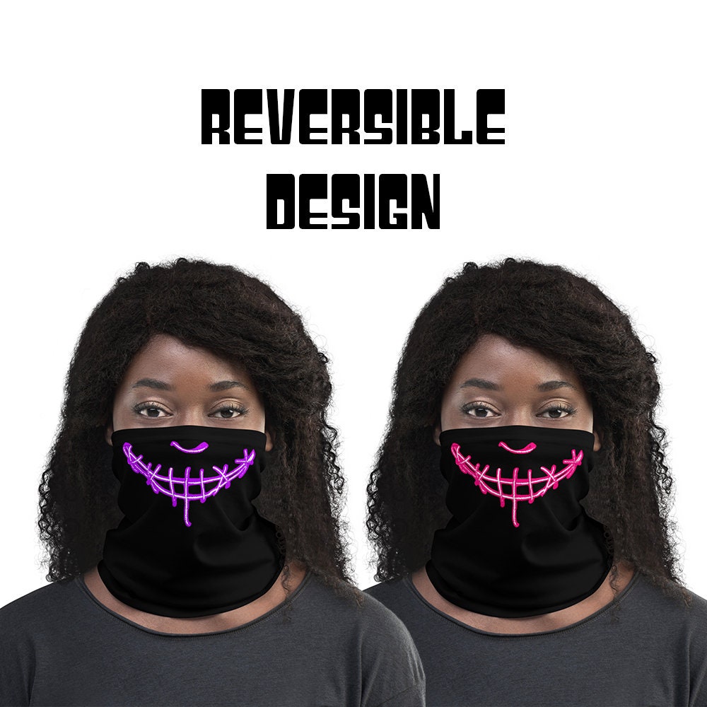 Smile Neck Gaiter - Film Inspirierter Gaiter Wendemaske Halswärmer Unisex Polyester Kopfband Maske Cosplay Bandana von Etsy - JBFaceMask