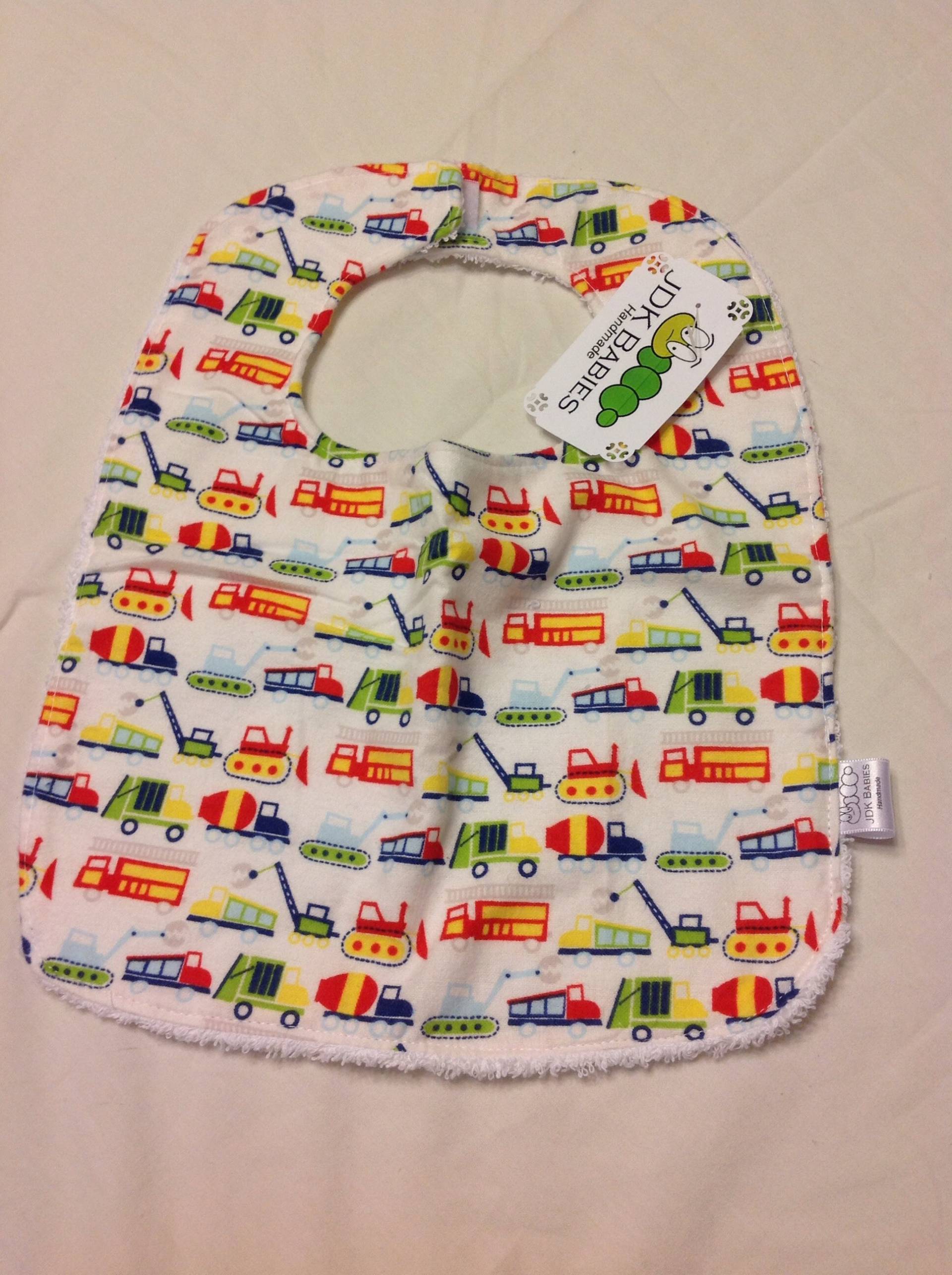 Jungen Bunt Frottee Trucking Baby Lätzchen von Etsy - JDKCraftStudio