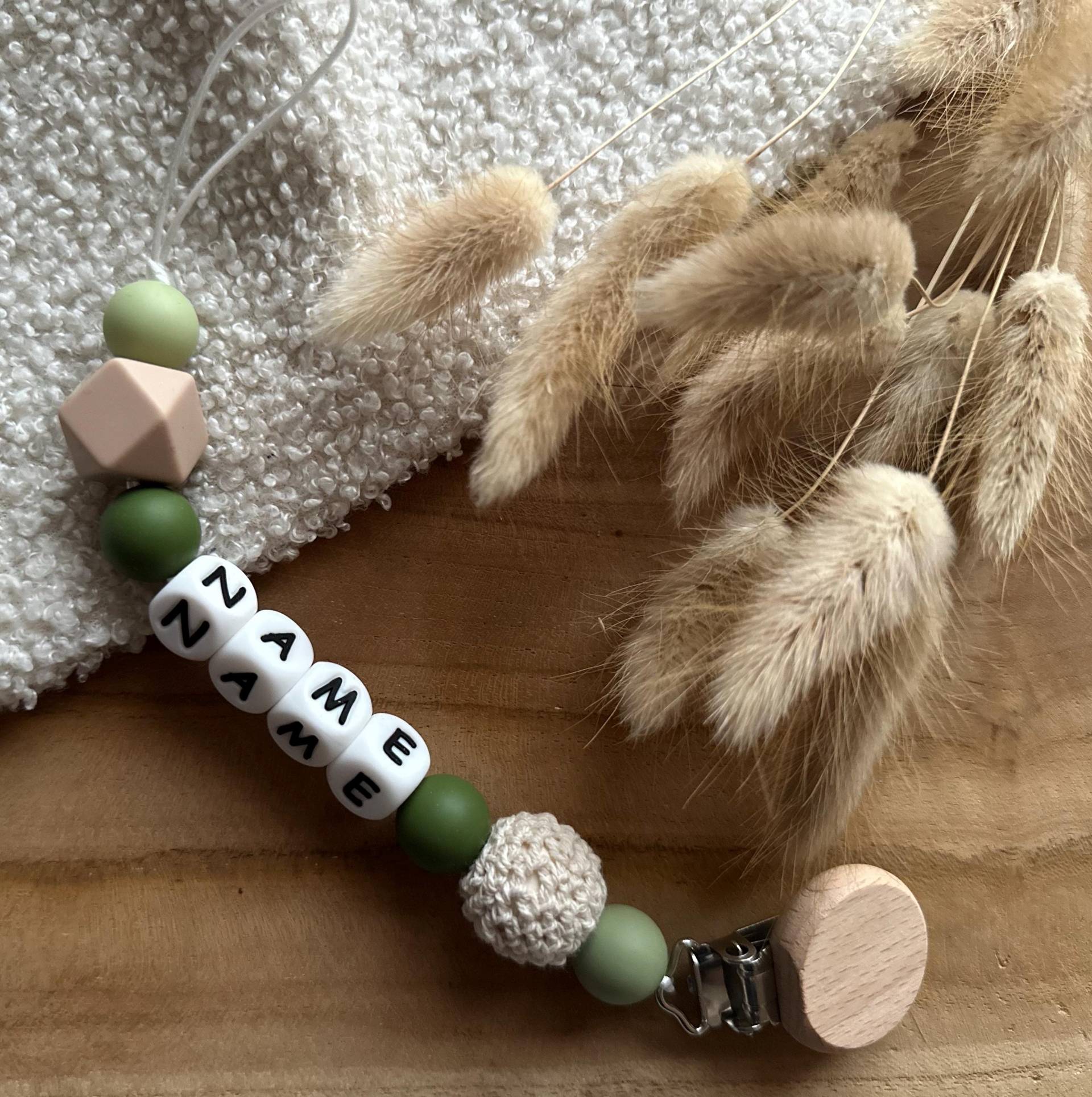 Personalisierte Schnullerkette Personalisierte Schnullerkette von Etsy - JOMAmadewithlove