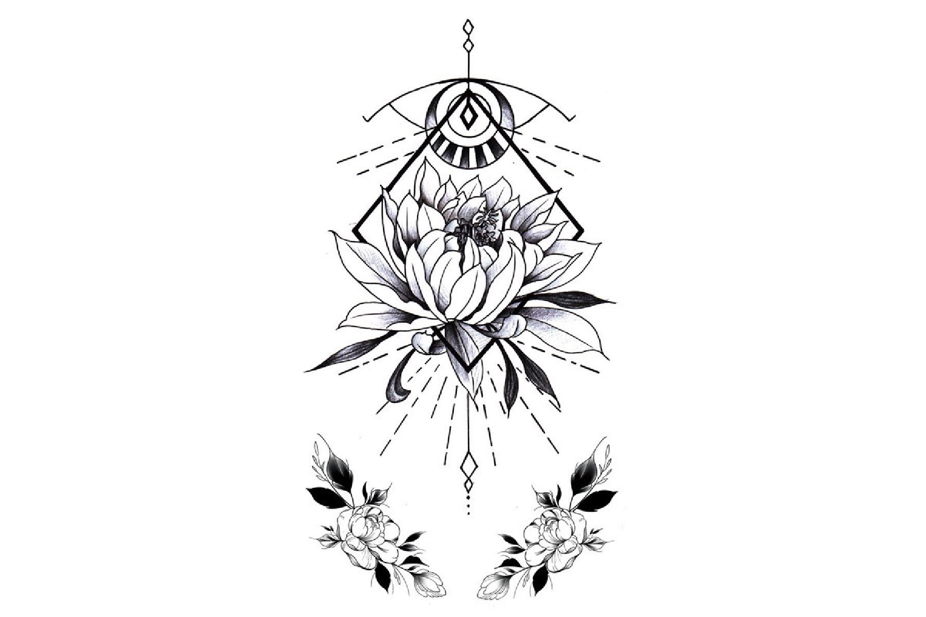Pfingstrose Blume Tattoo, Schmetterling Tattoo Pfingstrose Blume Tattoo, Schmetterling Tattoo von Etsy - JUZIgift
