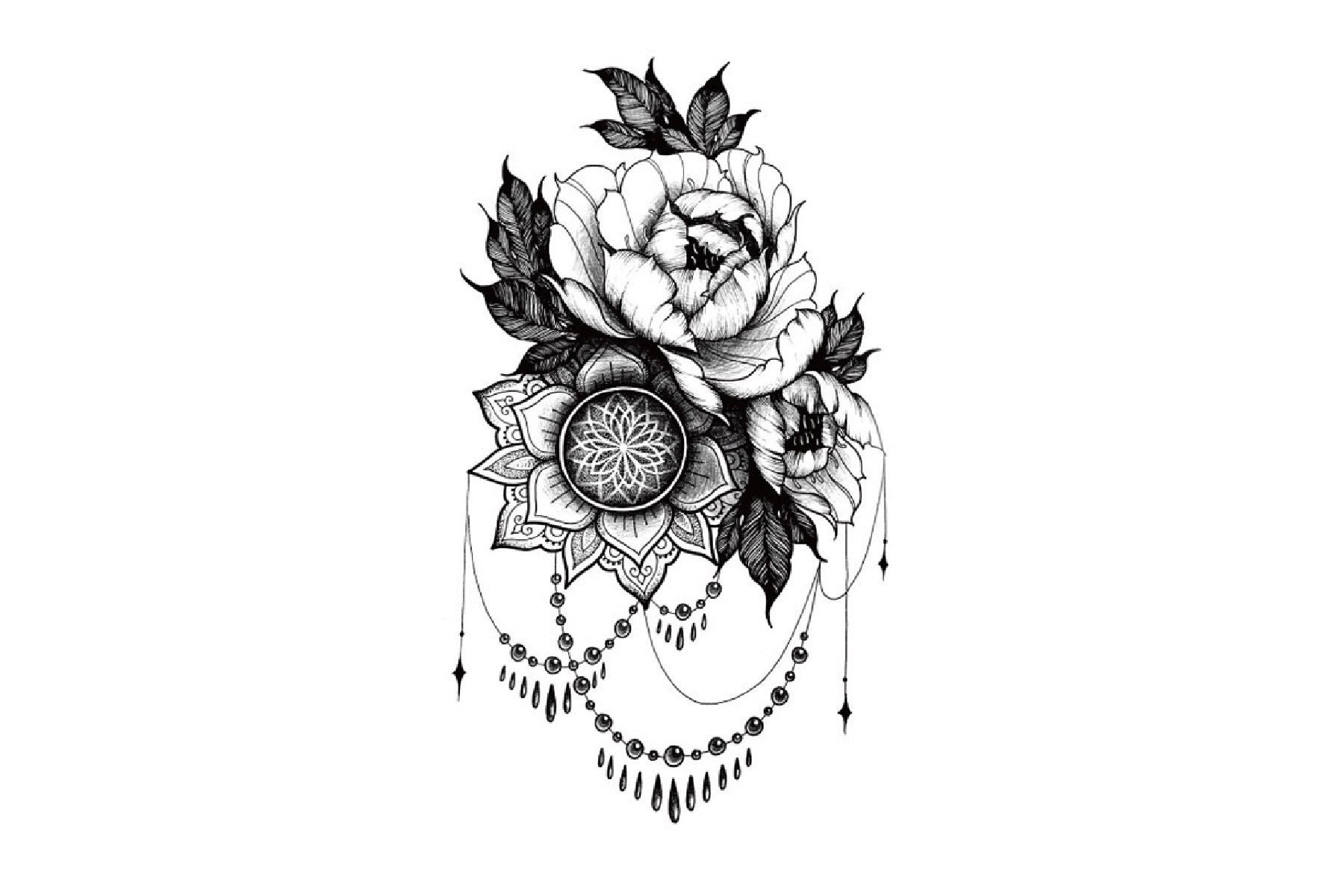 Temporäres Tattoo, Blumen Floral Festival Kleines Mädchen Wildblumen Rose Tattoo Temporäres Tattoo, Blumen Floral Festival Kleines Mädchen Wildblumen Rose Tattoo von Etsy - JUZIgift