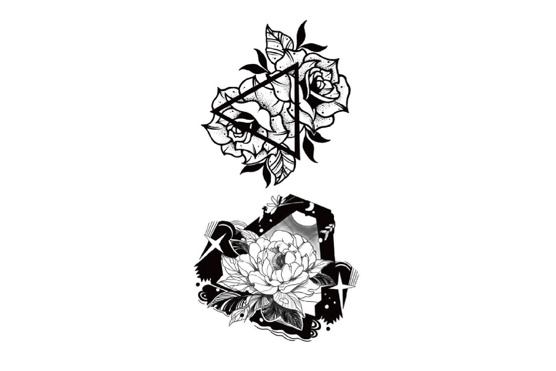 Temporäres Tattoo, Blumen Floral Festival Kleines Mädchen Wildblumen Rose Tattoo Temporäres Tattoo, Blumen Floral Festival Kleines Mädchen Wildblumen Rose Tattoo von Etsy - JUZIgift