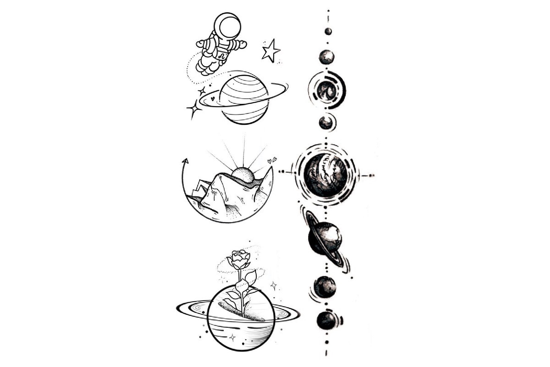 Temporäres Tattoo, Sonne Mond Universum Kleine Tattoos, Arm Temporäres Geburtstag Sommer-Tattoo, Fake Tattoo Temporäres Tattoo, Sonne Mond Universum Kleine Tattoos, Arm Temporäres Geburtstag Sommer-Tattoo, Fake Tattoo von Etsy - JUZIgift
