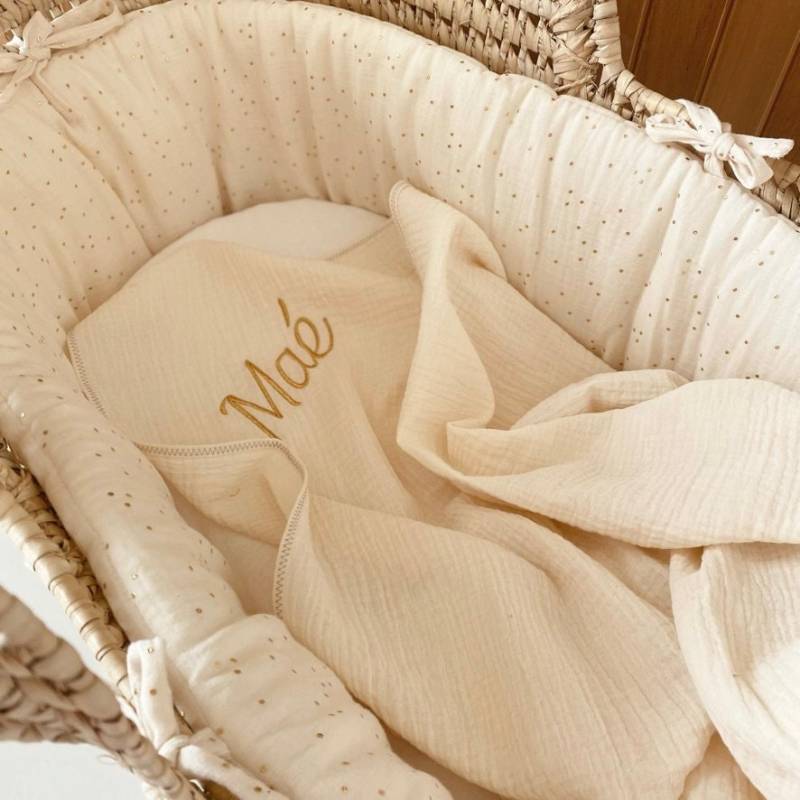 Maxi-Lange-Creme in Doppelgaze Mit Optionaler Anpassung Maxi-Lange-Creme in Doppelgaze Mit Optionaler Anpassung von Etsy - JackyAndFamily