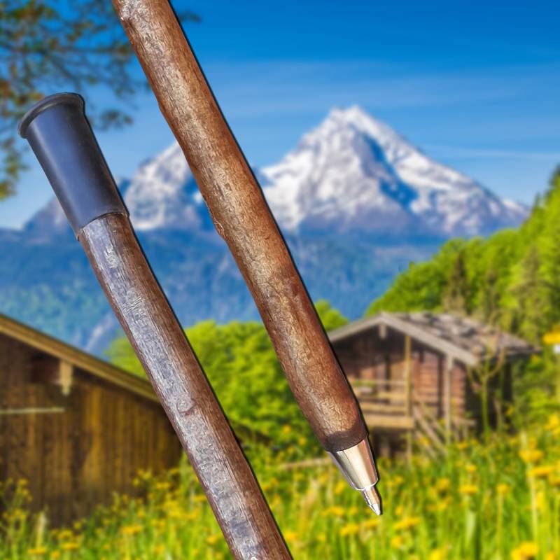 Alpenstange Einteilig Haselnuss Mit Geschmideter Stahlspitze, 170-175-180-185-190-cm, 15 Zeichen Im Preis Enthalten von Etsy - JagdSchnitzereiPeter