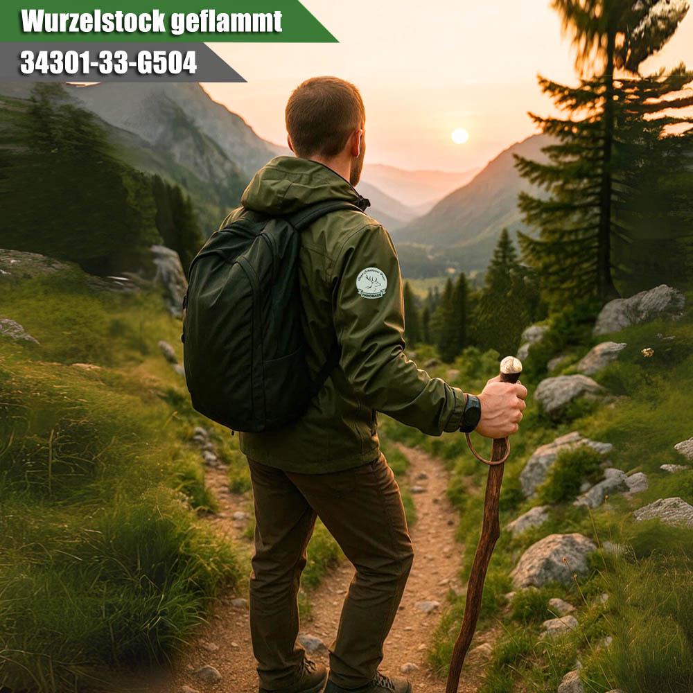 Jakobsweg-Wanderstock Naturwurzel Personalisiert Mit Gravur - Pilgerstock Aus Holz 98-170 cm, Individueller Begleiter Für Deine Reise von Etsy - JagdSchnitzereiPeter
