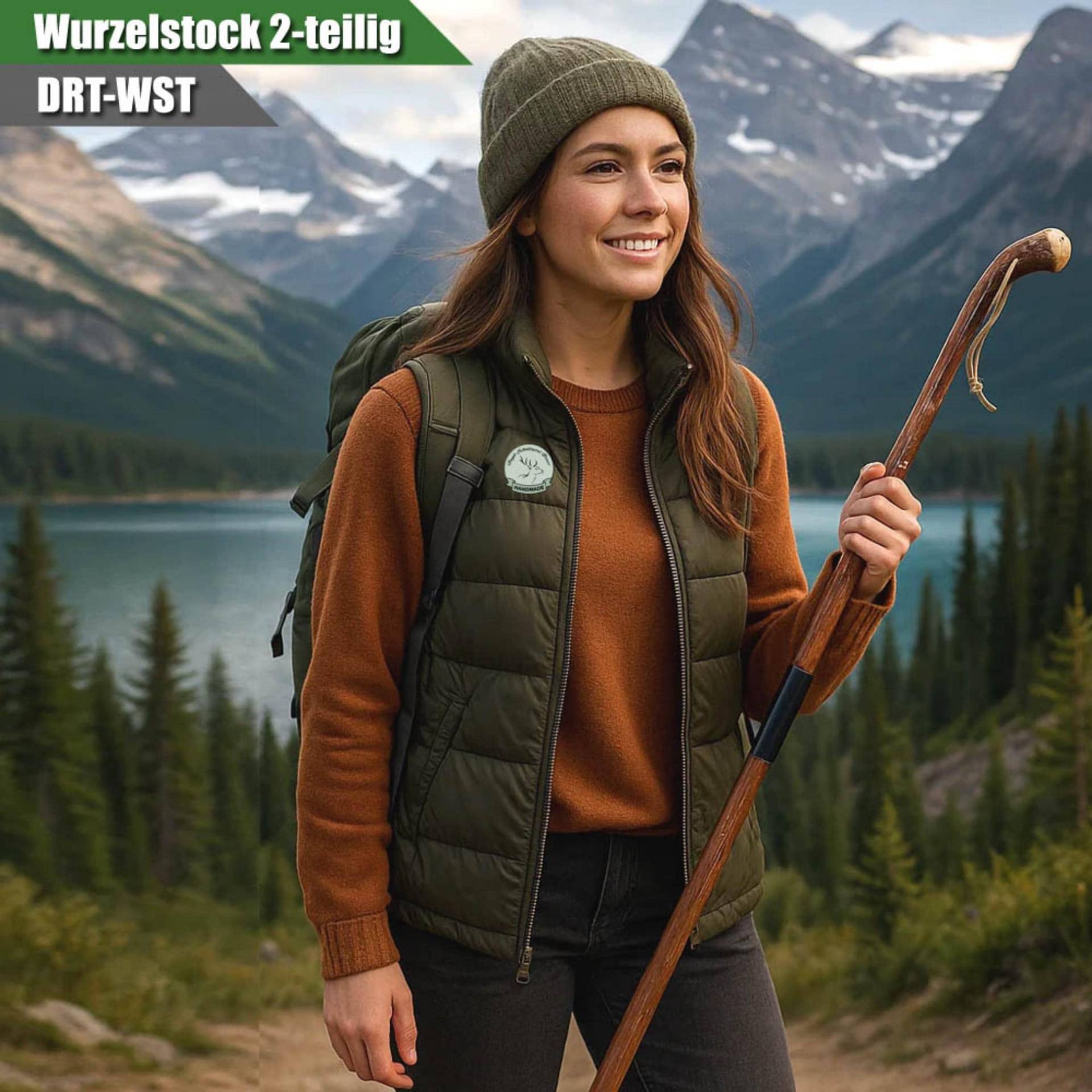 Wurzel-Wanderstock, Holz 2-Teilig, 110-170 cm, 15 Zeichen Im Preis Enthalten Wurzel-Wanderstock, Holz 2-Teilig, 110-170 cm, 15 Zeichen Im Preis Enthalten von Etsy - JagdSchnitzereiPeter