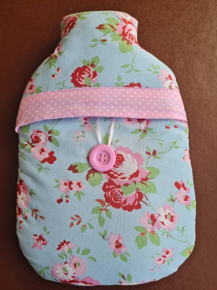 Cath Kidston Blue Rosali Wärmflaschenbezug | Mit Flasche von Etsy - Janellicraftz