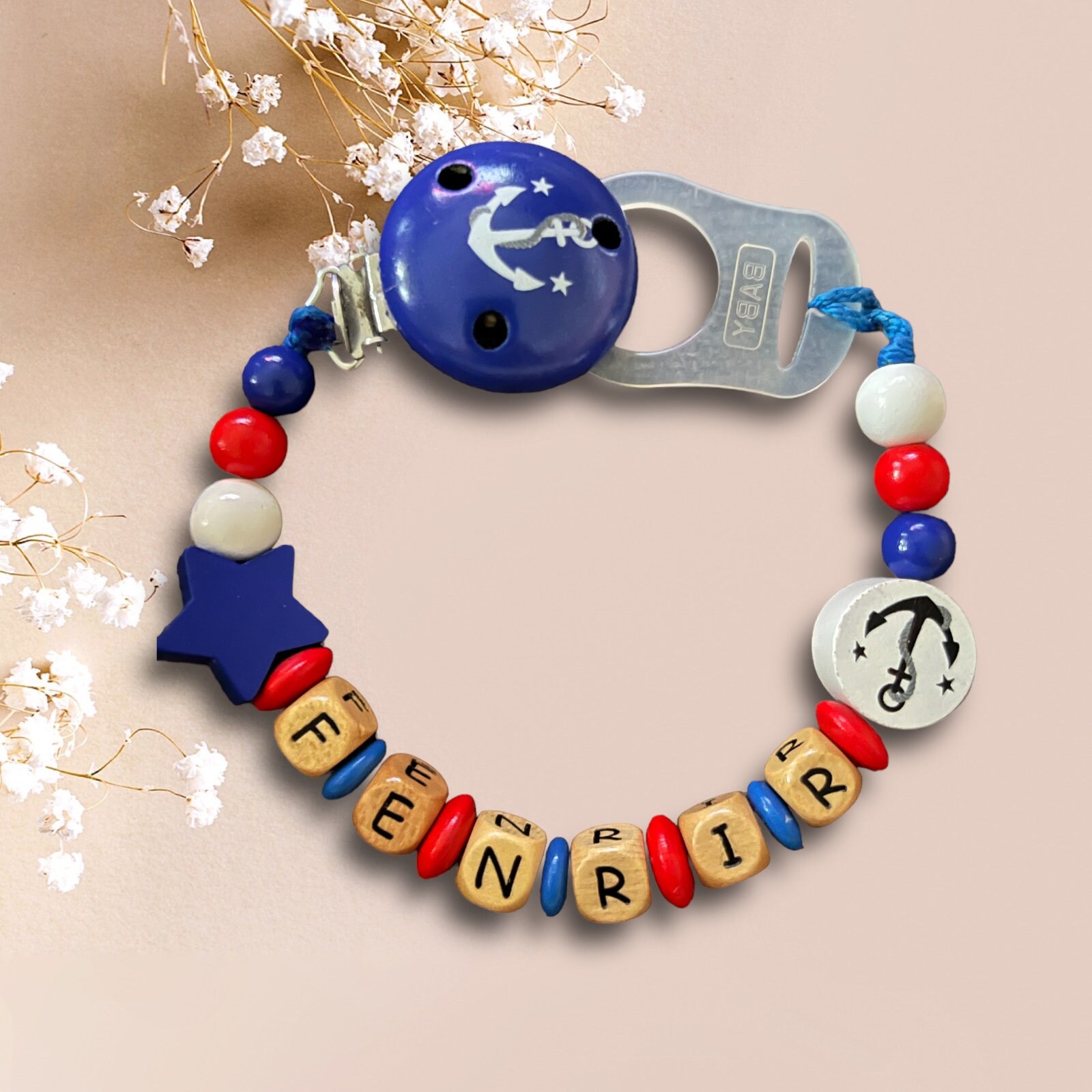 Personalisierte Schnullerkette Personalisierte Schnullerkette von Etsy - JaninSchnullerketten