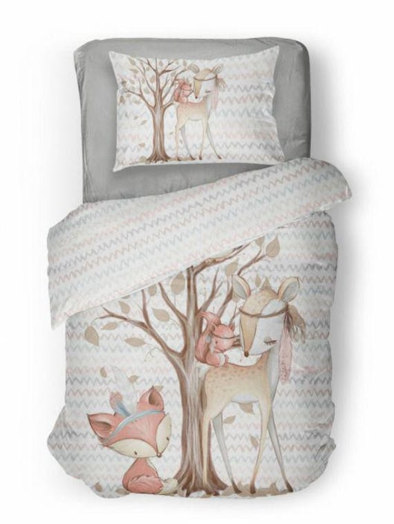 Bettwäsche - Set Nach Wunsch Gefertigt Farben Waldtiere Verschiedene Größen Bettwäsche - Set Nach Wunsch Gefertigt Farben Waldtiere Verschiedene Größen von Etsy - JaninesFadenzauber