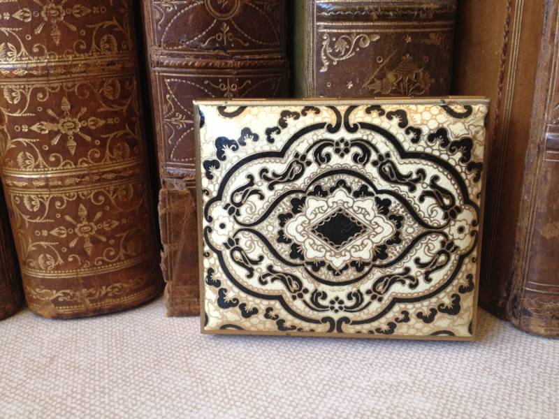 Leder Kompakt Und Spiegel Made in Italy 1950Er Jahre von Etsy - JansVintageStuff