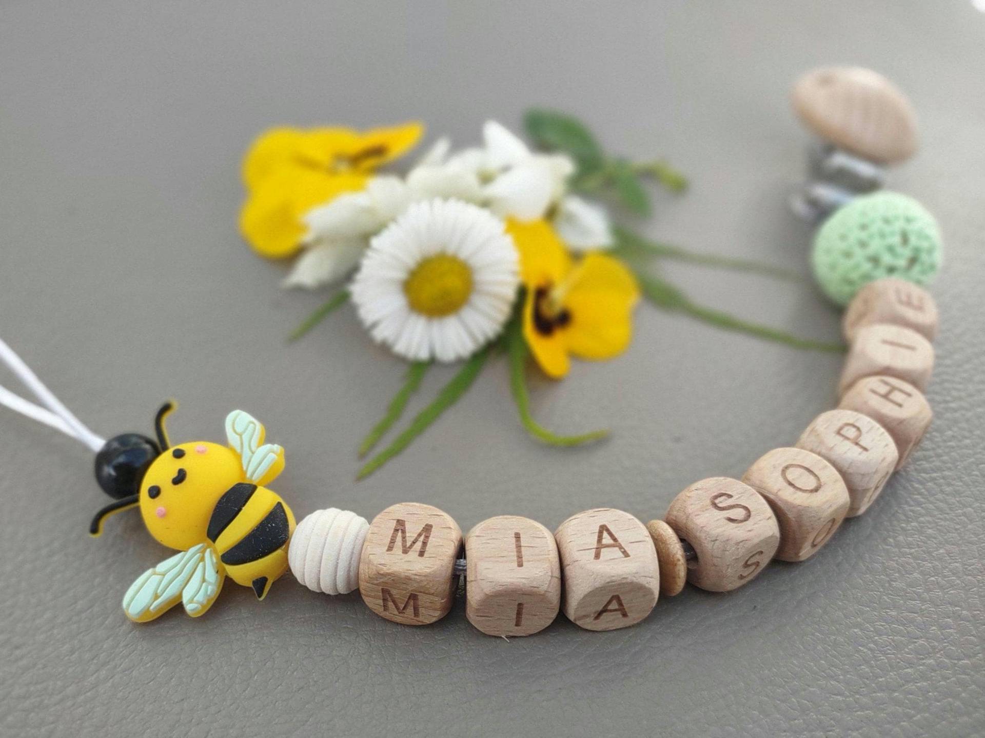 Personalisierte Schnullerkette Mit Name von Etsy - JanuFaktur