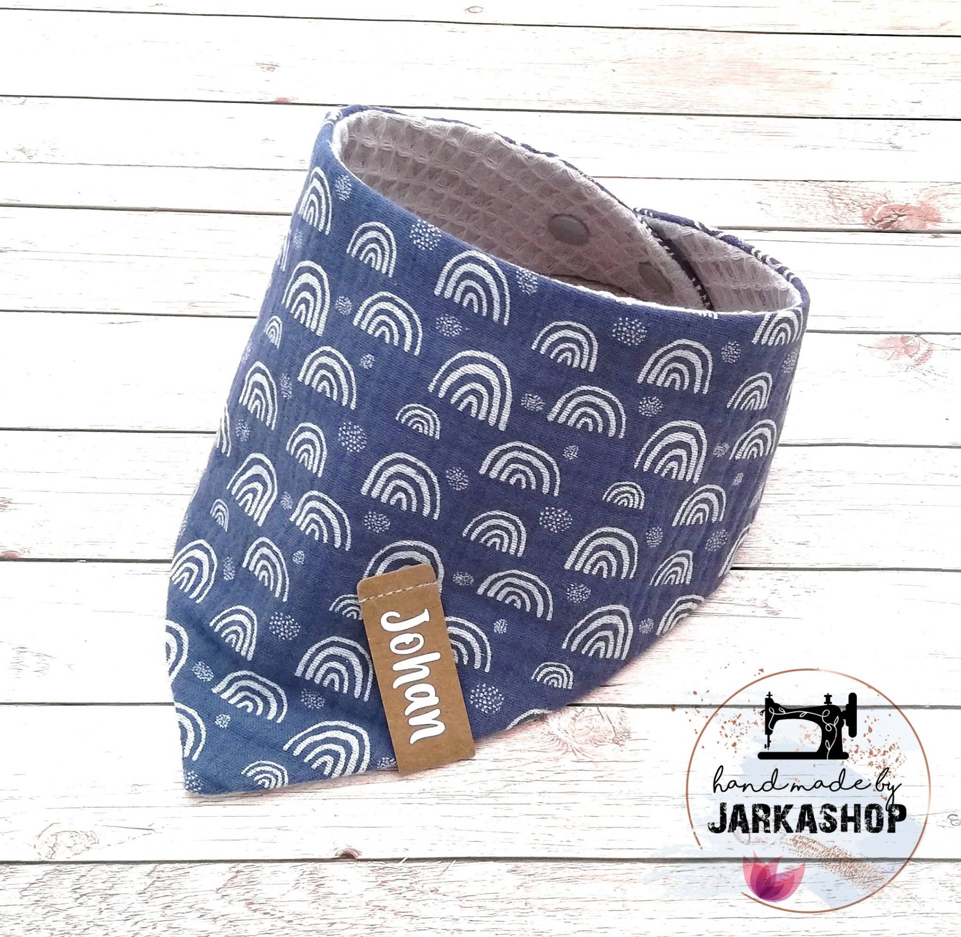Baby Wende-Halstuch Aus Waffelpique/Musselin "Regenbogen Jeansblau-Silbergrau", Personalisiert, Halstuch, Babyhalstuch, Halstuch Mit Namen Baby Wende-Halstuch Aus Waffelpique/Musselin "Regenbogen Jeansblau-Silbergrau", Personalisiert, Halstuch, Babyhalstuch, Halstuch Mit Namen von Etsy - Jarkashop