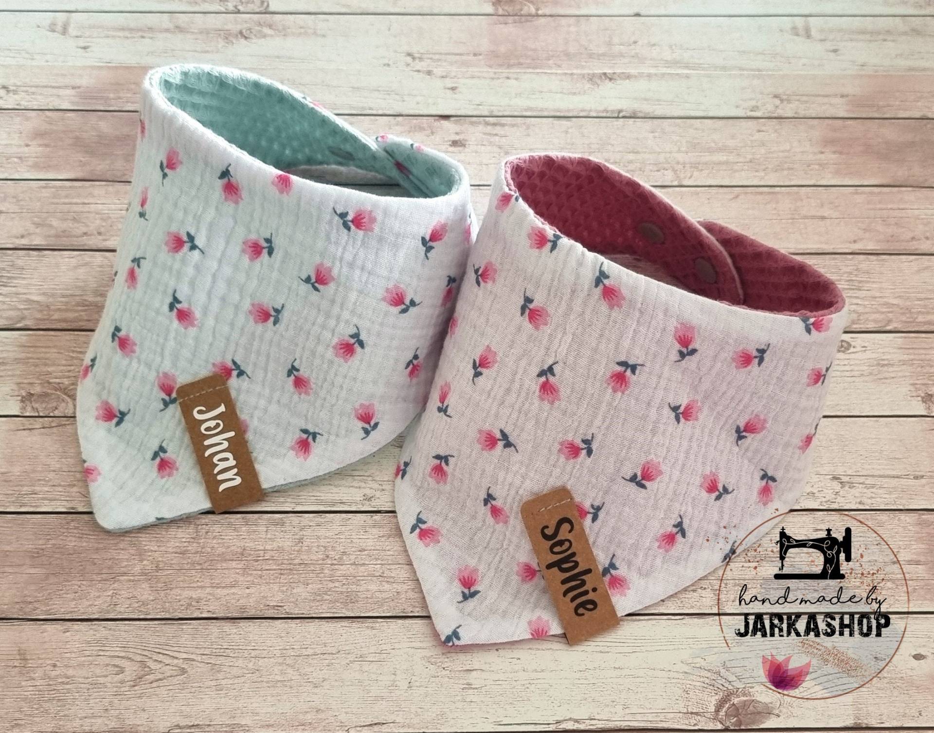 Baby Wende-Halstuch Aus Waffelpique/Musselin "Tulpen, Blümchen Weiß-Rosa", Personalisiert, Halstuch, Babyhalstuch, Halstuch Mit Namen Baby Wende-Halstuch Aus Waffelpique/Musselin "Tulpen, Blümchen Weiß-Rosa", Personalisiert, Halstuch, Babyhalstuch, Halstuch Mit Namen von Etsy - Jarkashop