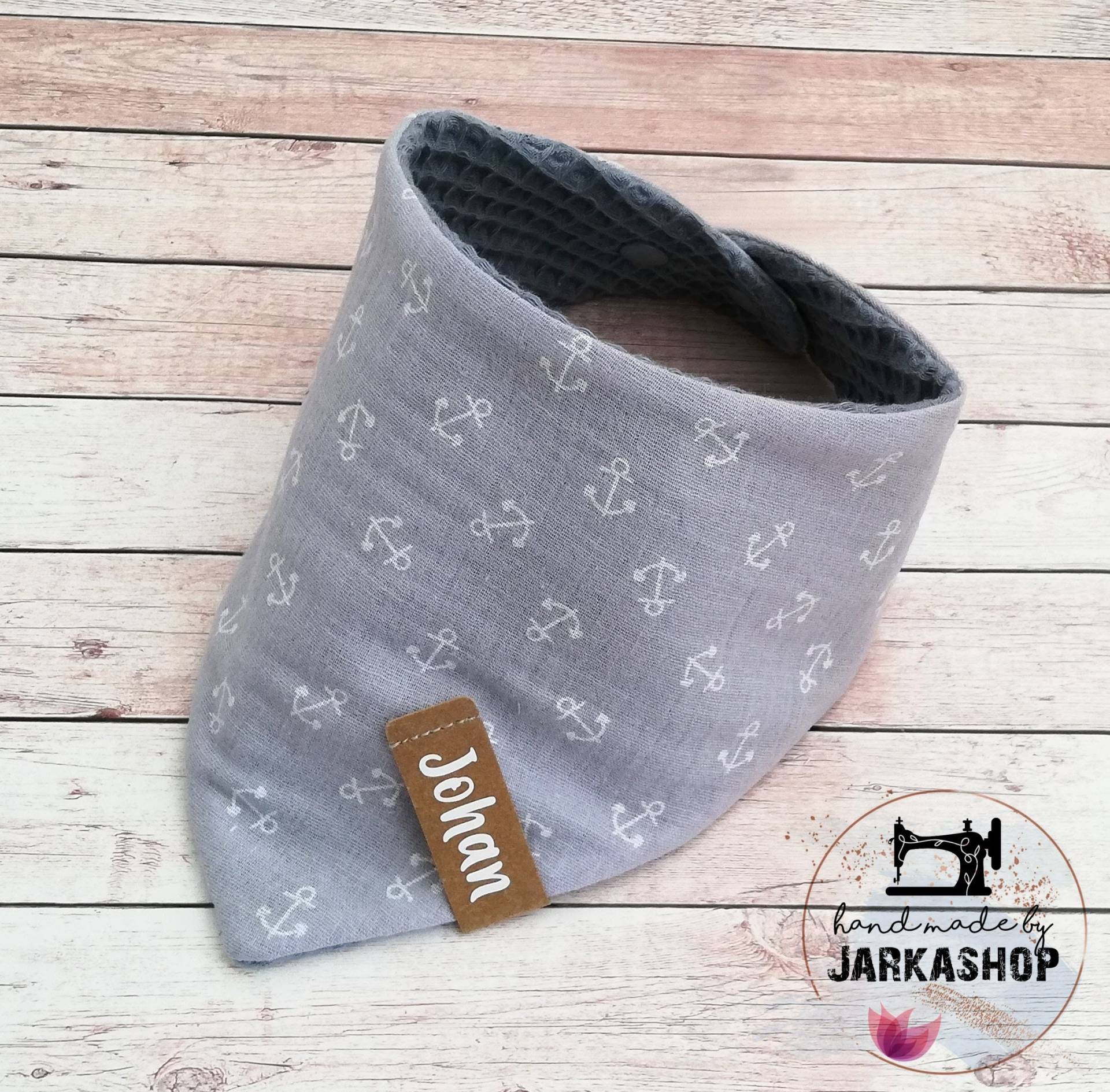 Baby Wende-Halstuch "Waffelpique-Musselin Anker Hellgrau", Personalisiert, Halstuch, Babyhalstuch, Dreiecktuch, Halstuch Mit Namen, Maritim Baby Wende-Halstuch "Waffelpique-Musselin Anker Hellgrau", Personalisiert, Halstuch, Babyhalstuch, Dreiecktuch, Halstuch Mit Namen, Maritim von Etsy - Jarkashop