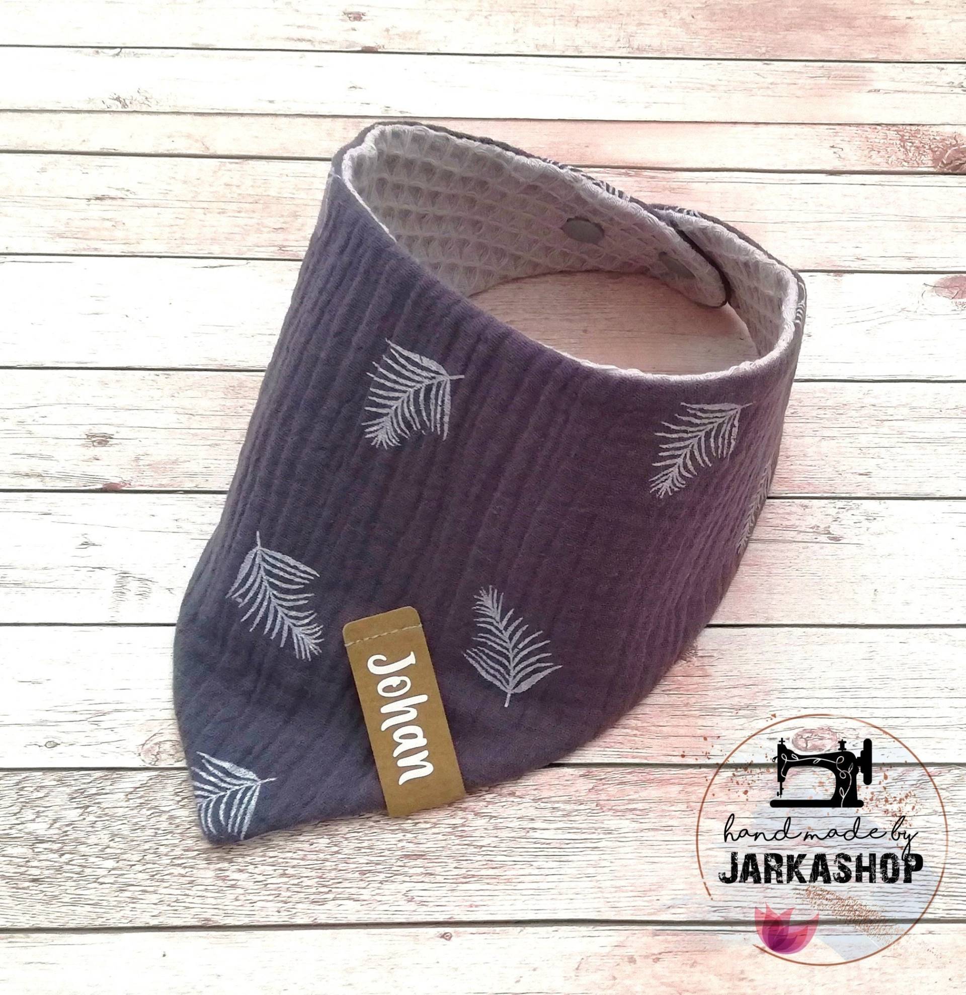 Baby Wende-Halstuch "Waffelpique-Musselin Feder Grau-Silbergrau", Personalisiert, Halstuch, Babyhalstuch, Halstuch Mit Namen Baby Wende-Halstuch "Waffelpique-Musselin Feder Grau-Silbergrau", Personalisiert, Halstuch, Babyhalstuch, Halstuch Mit Namen von Etsy - Jarkashop
