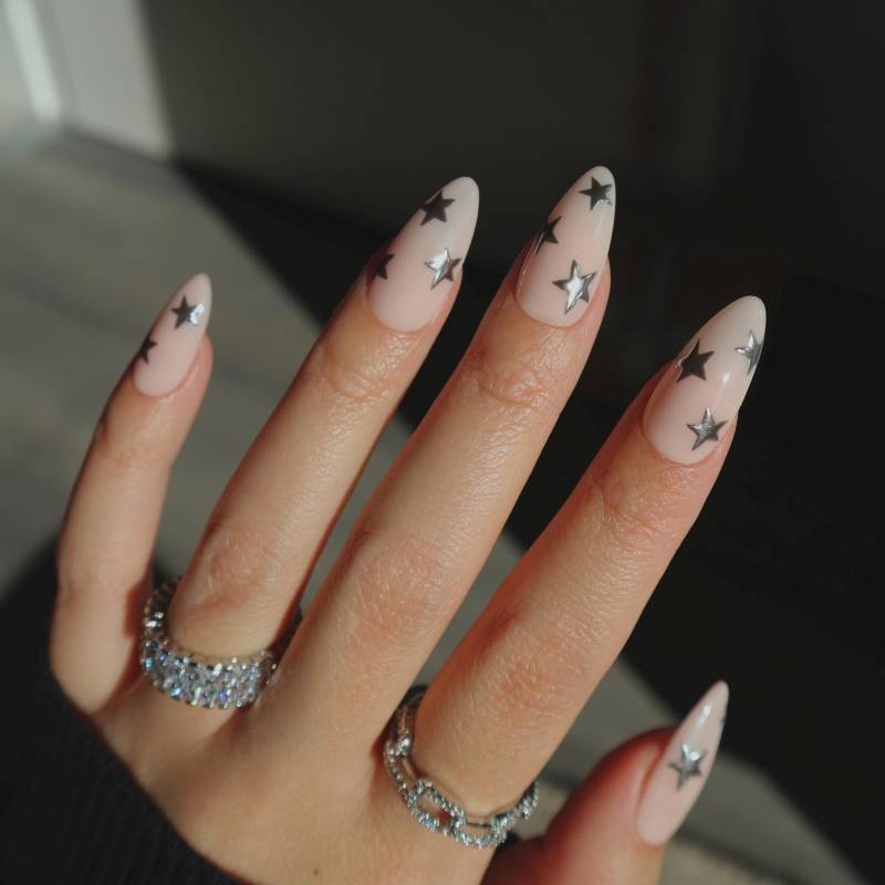 Chrome Sterne Press On Nägel von Etsy - JasminsPressOns