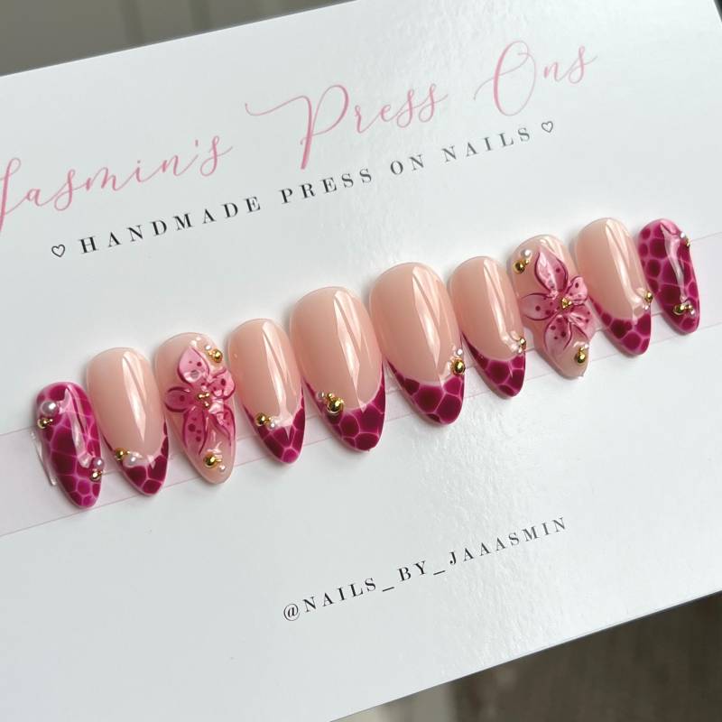 Lilac Flower Press On Nails von Etsy - JasminsPressOns