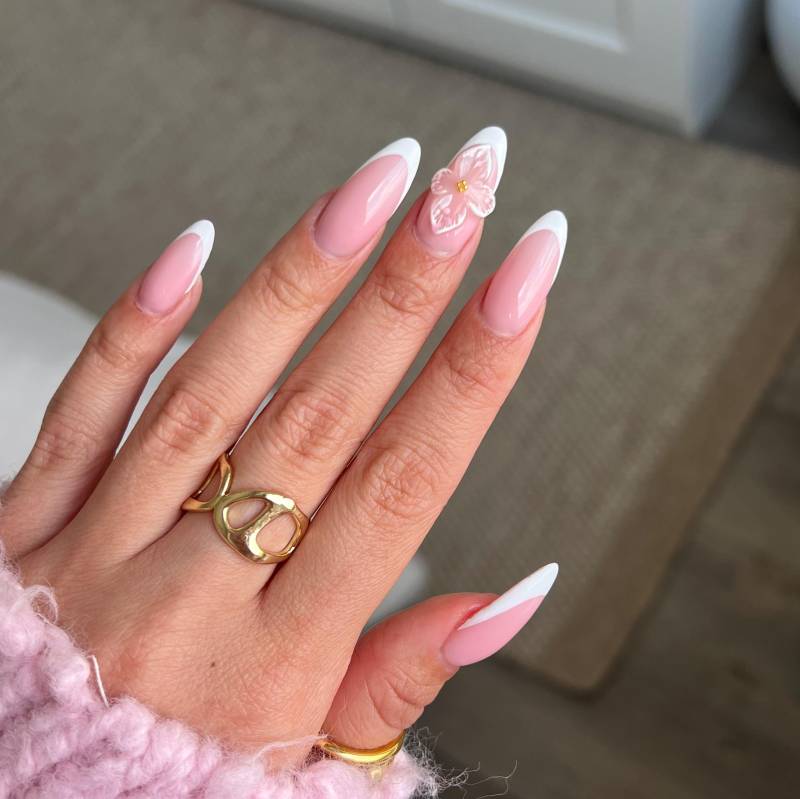 Pink Orchid Press On Set von Etsy - JasminsPressOns