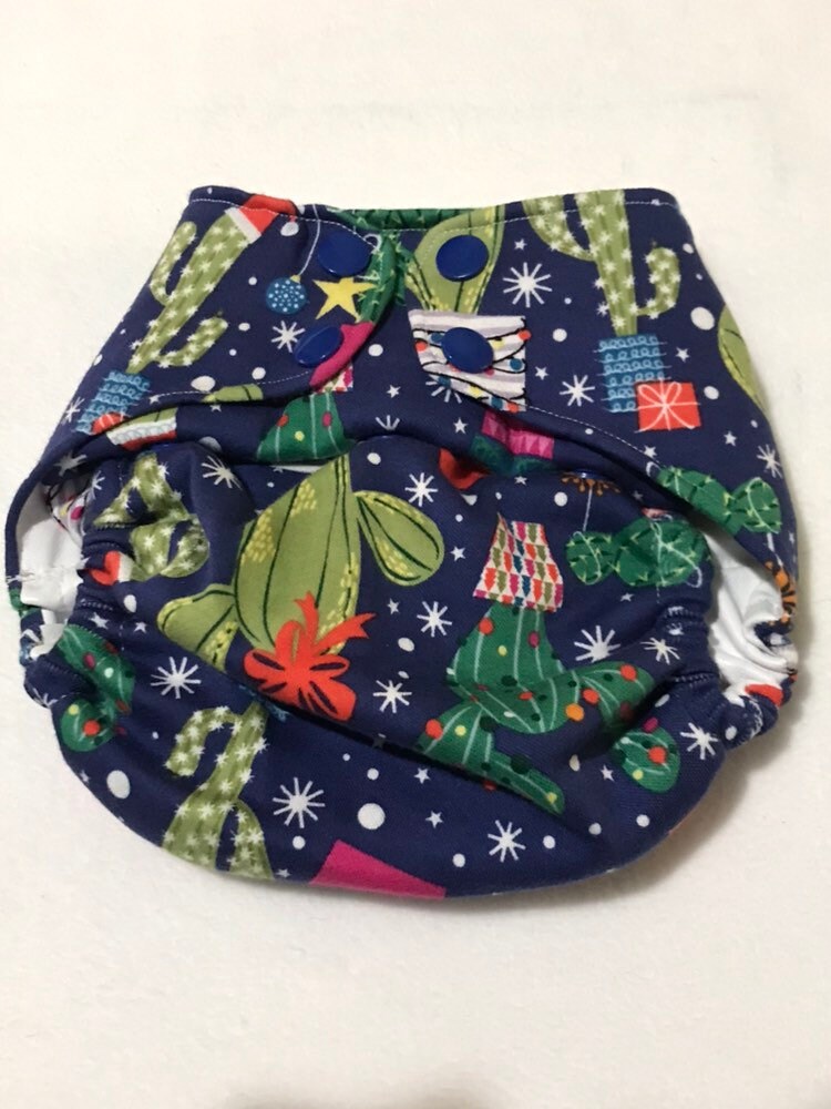 Merry Christmas Kaktus One Size Passend Für Die Meisten Stoff Windelhülle/Windelbezug von Etsy - JaydieBugandB