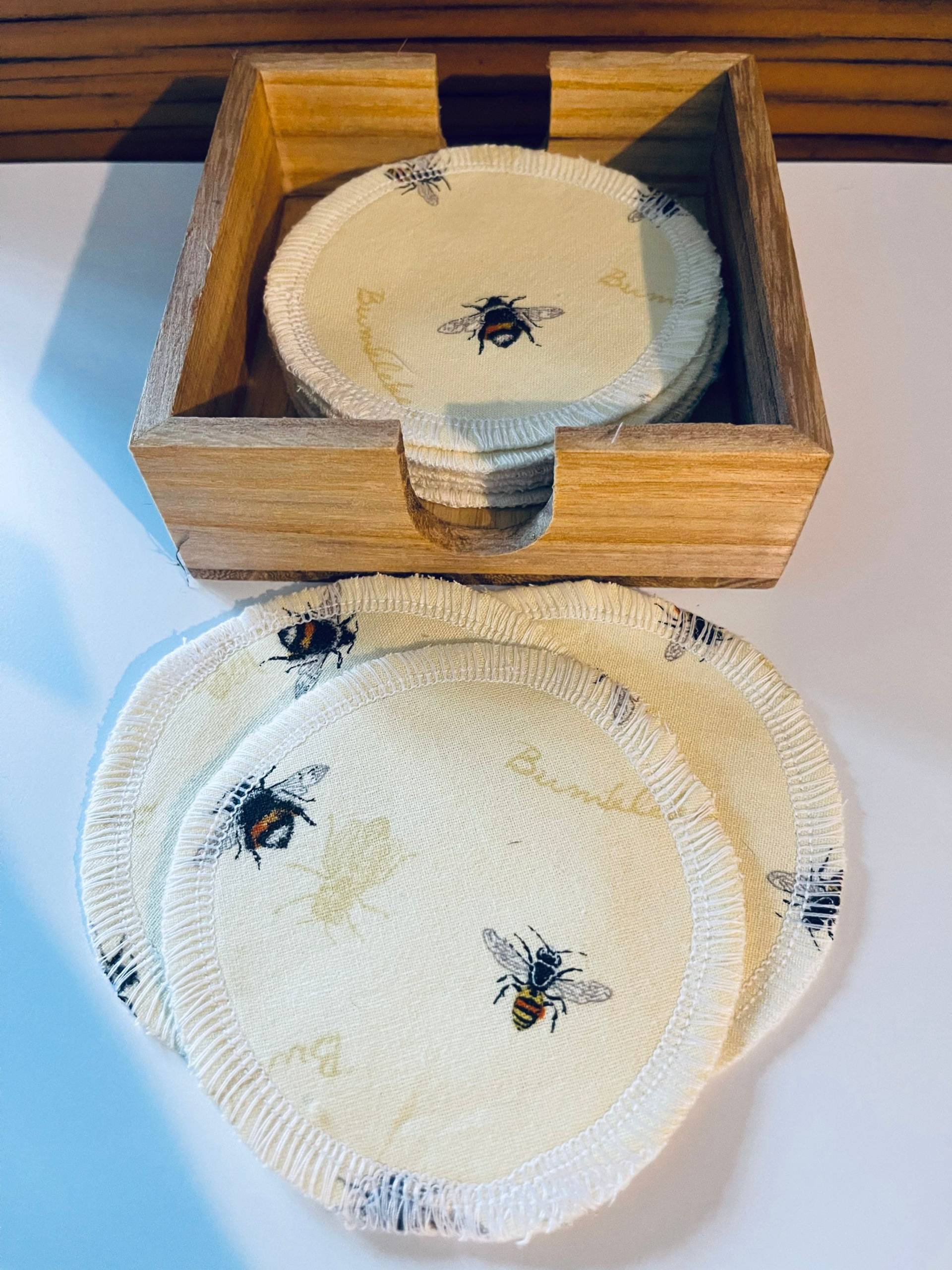 Wiederverwendbare Gesichtstücher/Schminktücher/Gesichtsrunden/Waschlappen/Bienen Wiederverwendbare Gesichtstücher/Schminktücher/Gesichtsrunden/Waschlappen/Bienen von Etsy - JaydieBugandB