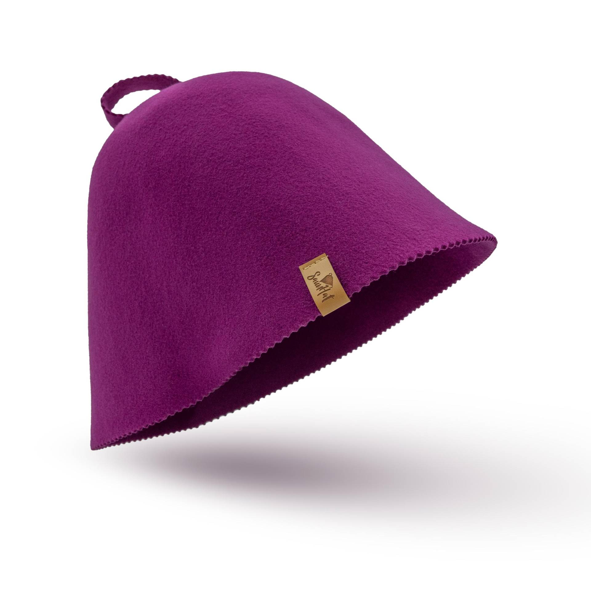 Sauna Mütze Fuchsia 100 % Wolle Handgemacht Sauna Mütze Fuchsia 100 % Wolle Handgemacht von Etsy - Jedrzejko