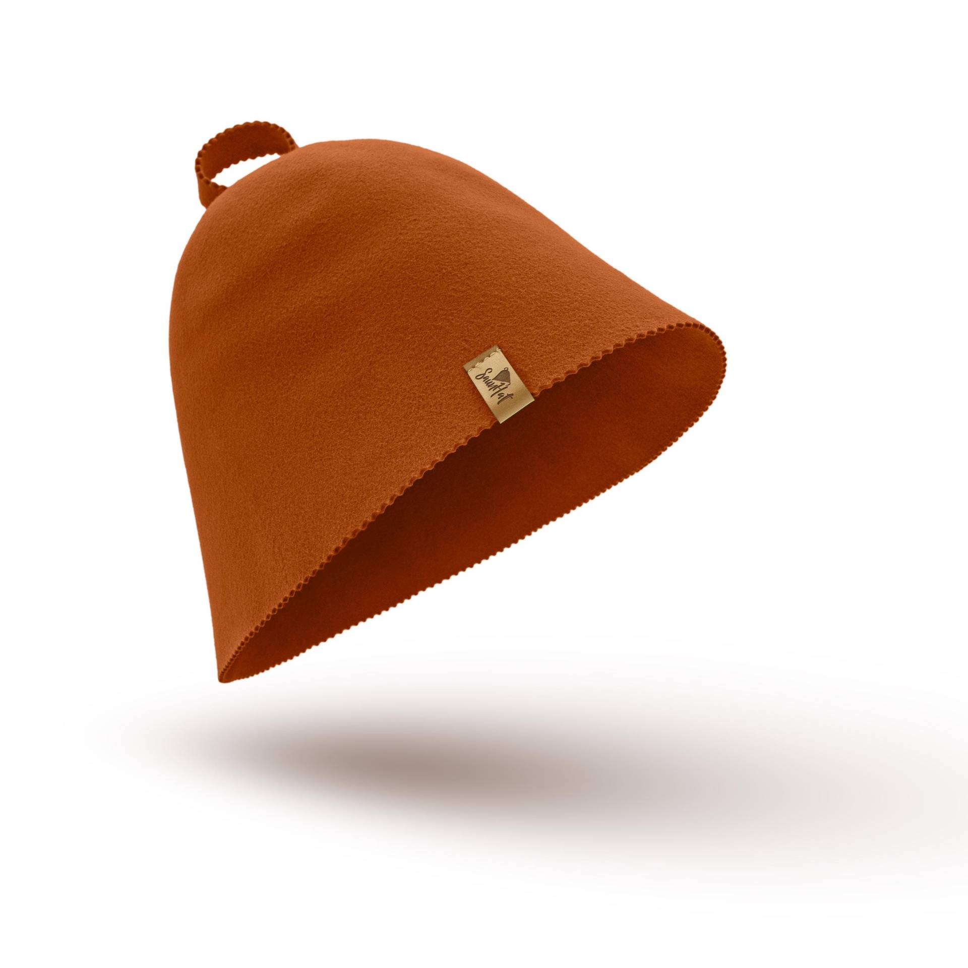 Sauna Mütze Orange 100 % Wolle Handgemacht Sauna Mütze Orange 100 % Wolle Handgemacht von Etsy - Jedrzejko