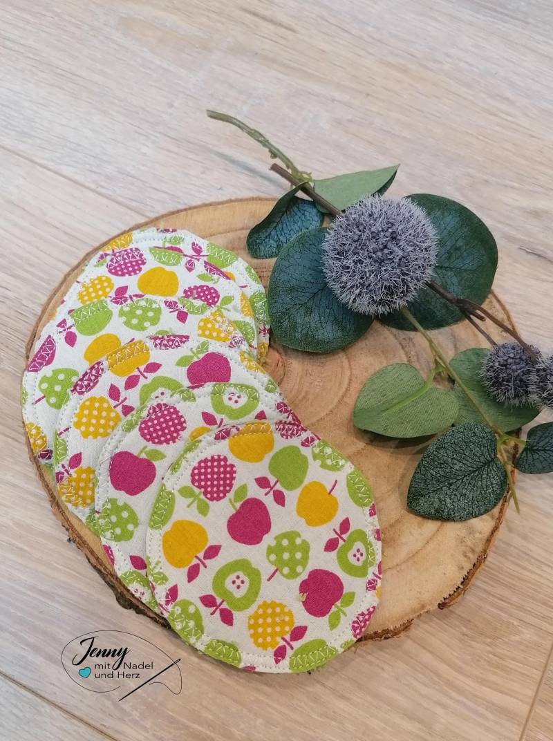 Waschbare Abschminkpads, Nachhaltige Gesichtsreinigung, 6Er-Pack, Baumwolle Und Frottee, Makeup-Entfernung, Wattepads, Apfel, Grün, Pink Waschbare Abschminkpads, Nachhaltige Gesichtsreinigung, 6Er-Pack, Baumwolle Und Frottee, Makeup-Entfernung, Wattepads, Apfel, Grün, Pink von Etsy - JennyMitNadelUndHerz